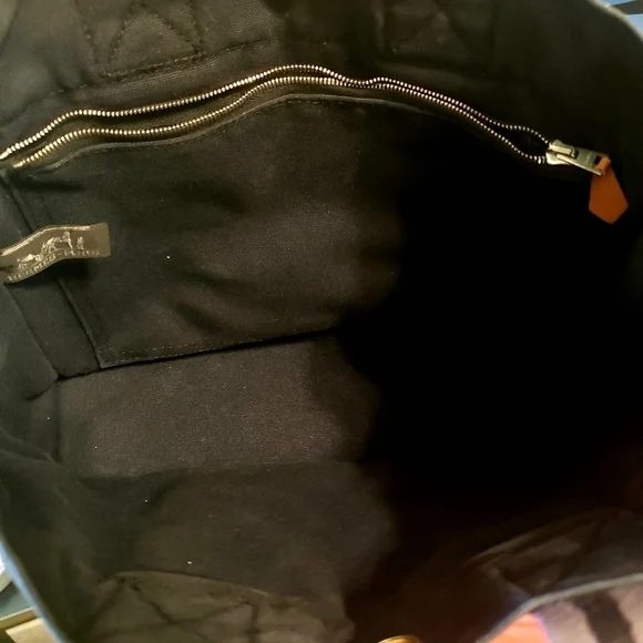 Hermès Herline Fourre Tout PM Gray/Black Tote Bag Small w COA - Picture 8 of 11